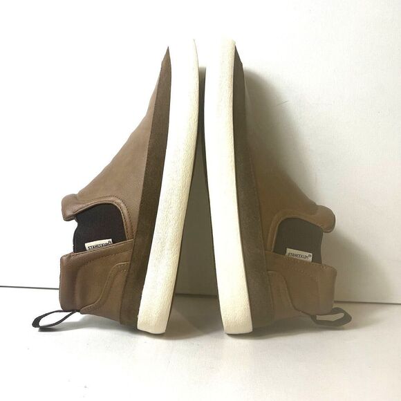 Staheekum Shoes Brown Comfort Casual Suede Leather Men's Size 9 Sneakers Slip On - Picture 5 of 11